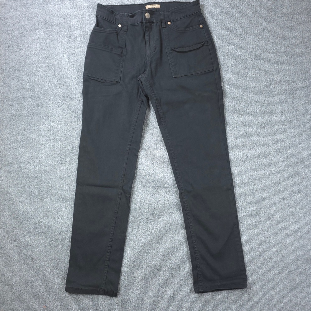 Bit & Bridle Pants Womens 10 Black Stretch Straight Leg Utility Pockets Casual